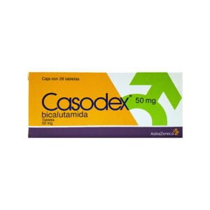 Casodex Bicalutamida 50 mg, medicamento utilizado en el tratamiento del cáncer de próstata avanzado