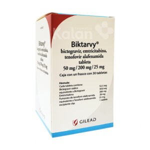 Biktarvy, medicamento indicado para el tratamiento de adultos infectados por el virus de la inmunodeficiencia humana de tipo 1 (VIH-1).