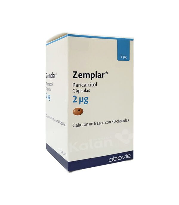 Zemplar paricalcitol cápsulas precio más bajo, medicamento especializado al mejor precio de venta en Kalan Farmacia