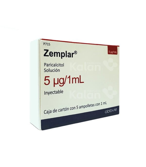 Zemplar inyectable precio más bajo. De venta en Kalan farmacia.