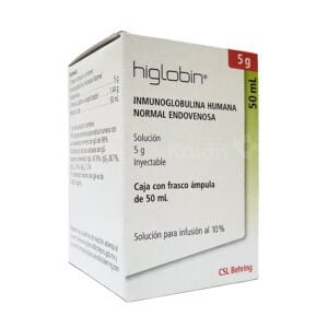 higlobin 5g, Inmunoglobulina Humana Normal Endovenosa