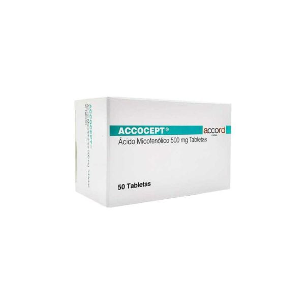 Accocept ácido micofénolico de 500 mg