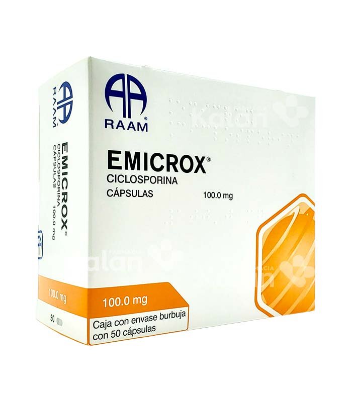 Emicrox Ciclosporina 100 mg cápsulas