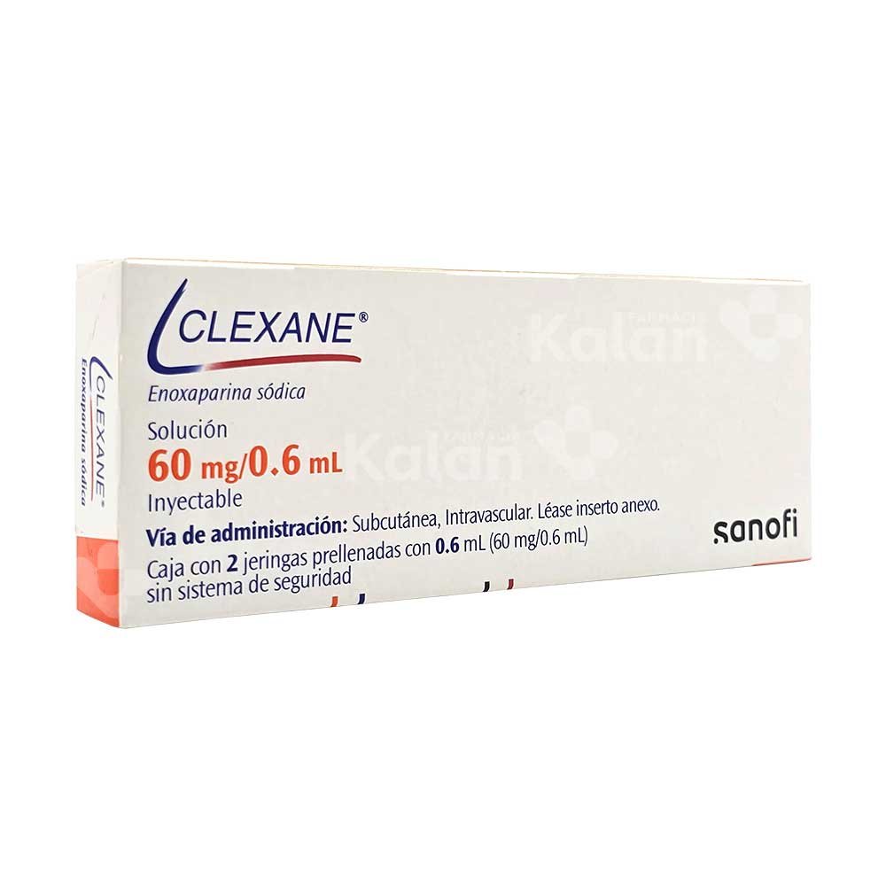 CLEXANE 60 mg Enoxaparina Sódica Solución Inyectable