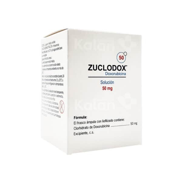 ZUCLODOX Doxorubicina caja con un frasco 50 mg