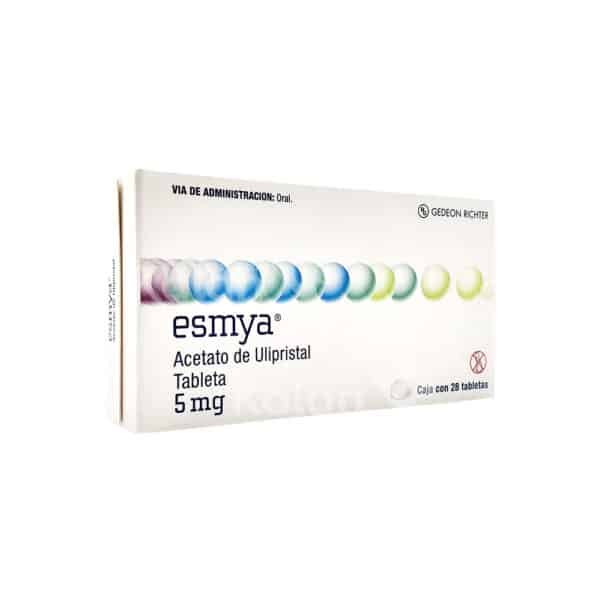 Esmya 5 mg Acetato de Ulipristal 28 tabletas