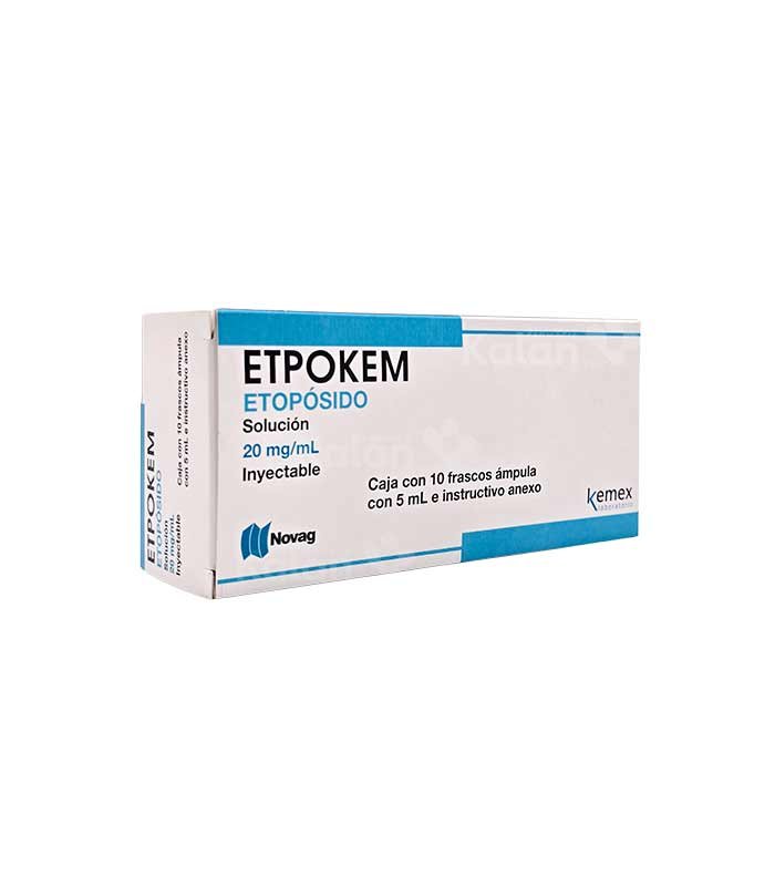 Etpokem Etopósido 100 mg Solución 10 frascos ámpula