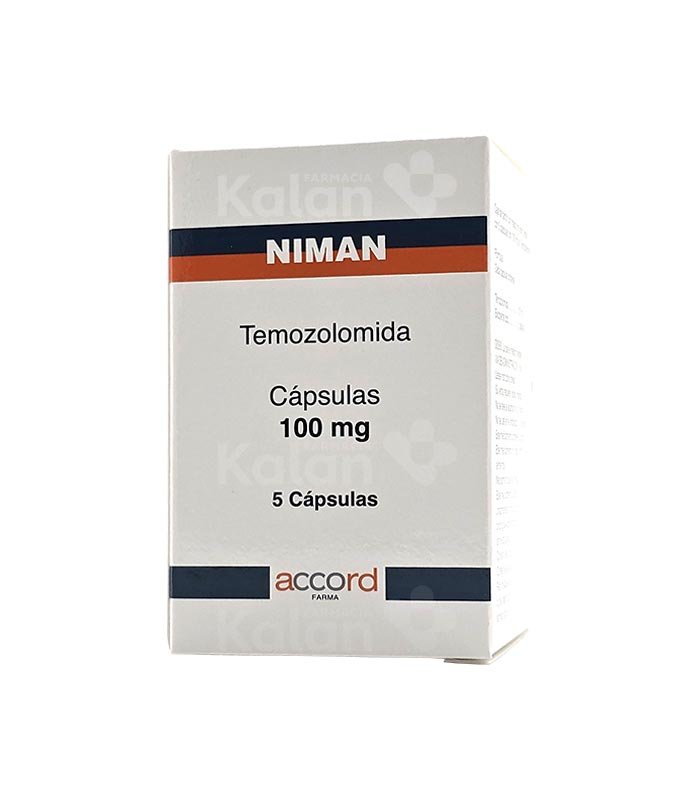 Niman Temozolomida 100 mg 5 cápsulas
