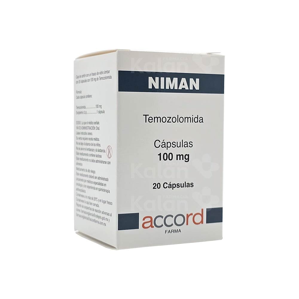 foto de medicamento Temozolomida 100 mg