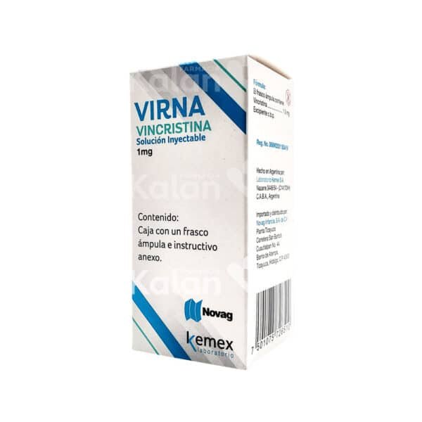 VIRNA Vincristina 1 mg Solución Inyectable