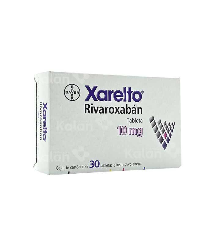 Xarelto 10 mg Rivaroxabán 30 tabletas